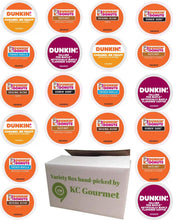Load image into Gallery viewer, Variety pack of Dunkin Donuts Coffee K Cups for All Keurig K Cup Brewers - (6 flavors, NO DECAF, 4 K cups each flavor, Total of 24 K Cups)
